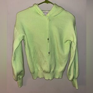 Neon green sweater hoodie
